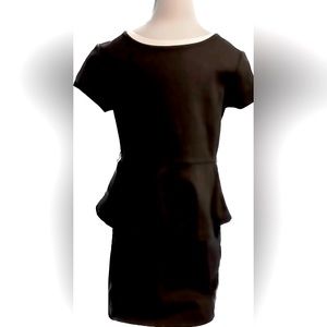 Such Kids Gap size 6/7 Black Dress with Peplum.